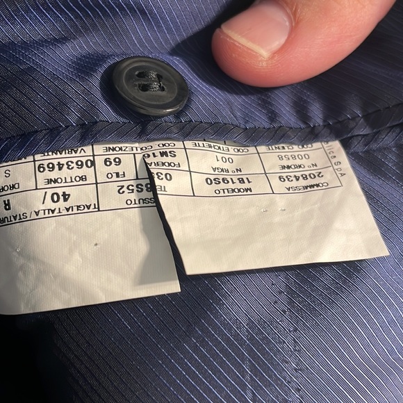 Brand new never worn Armani collezioni Suit. Super dark grey almost black. - Picture 3 of 12